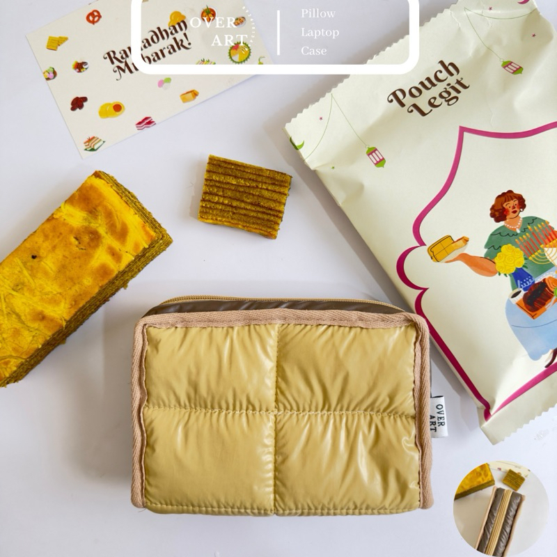 [Ramadan Hampers] Overart Puffy Pouch Legit - กระเป๋าแต่งหน้า - ออแกไนเซอร์