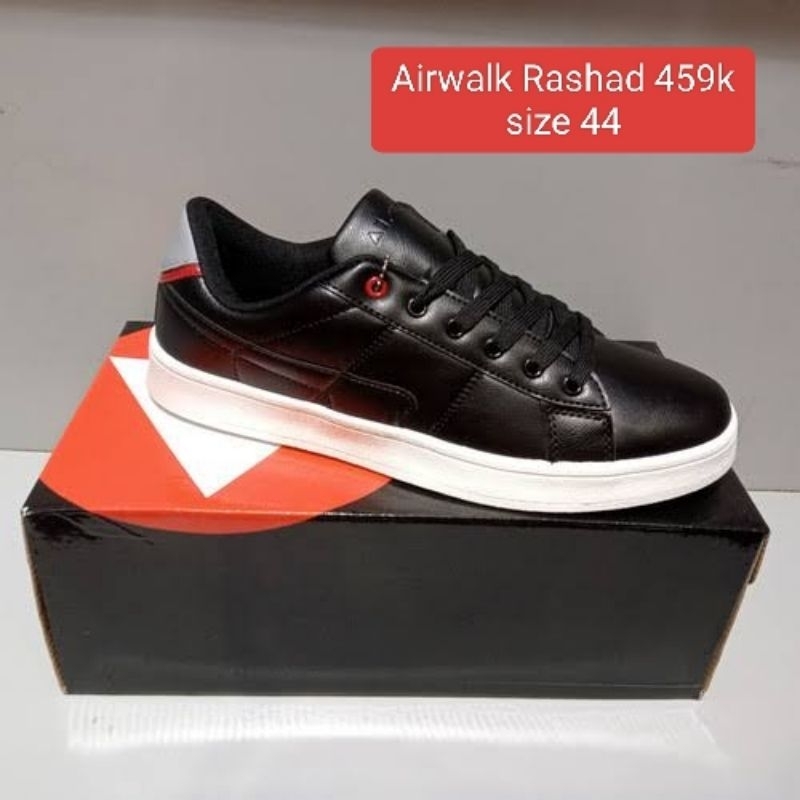 Hitam AIRWALK Rashad รองเท้าผ้าใบ สีดํา สําหรับผู้ชาย ไซซ์ 44