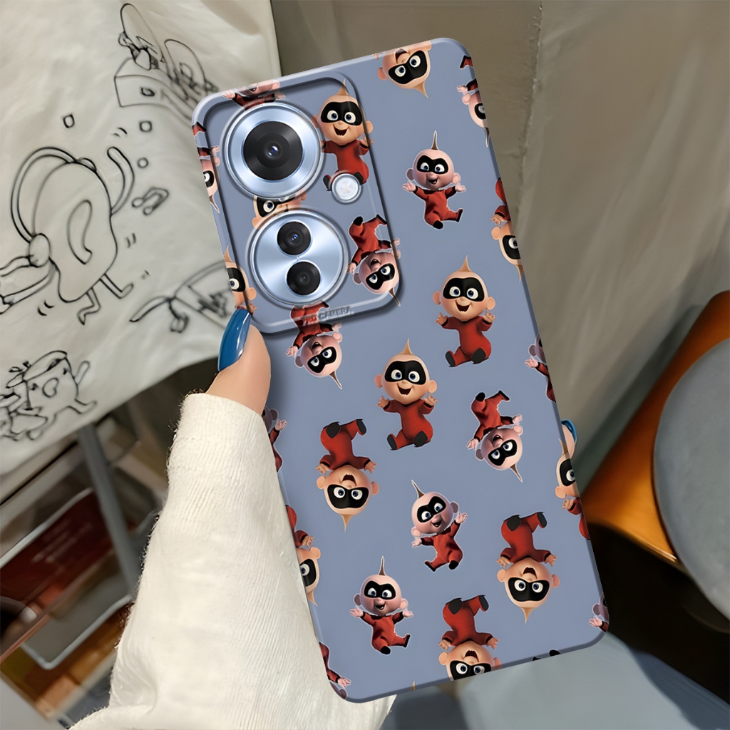 Softcase Procamera สําหรับ OPPO RENO 11F ล่าสุดซิลิโคนการ์ตูน Motif The Incredibles แฟชั่นล่าสุด Coo