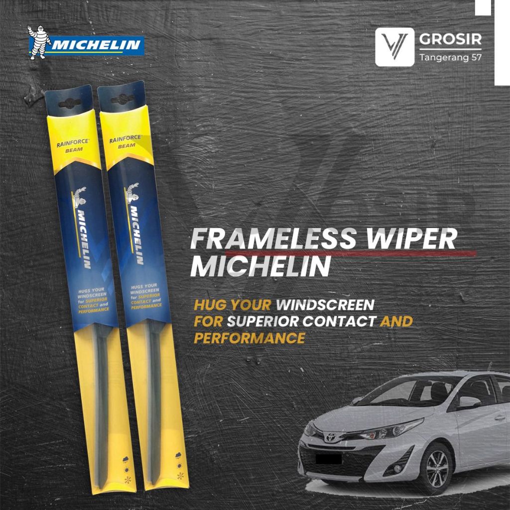 Michelin Beam Frameless Wiper New Yaris 2014-2024 24-14 Z33