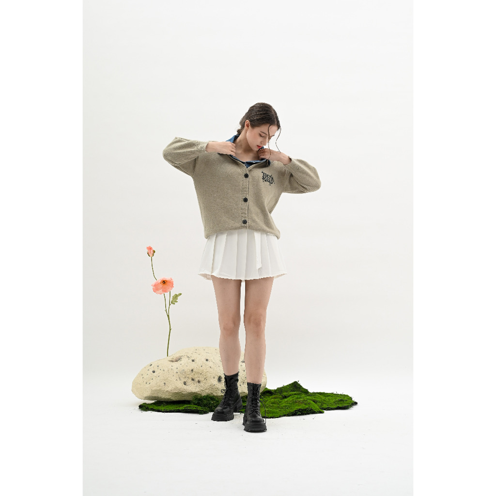 BTC YOUTHSQUAD เสื้อไหมพรมคอปกโอเวอร์ไซส์