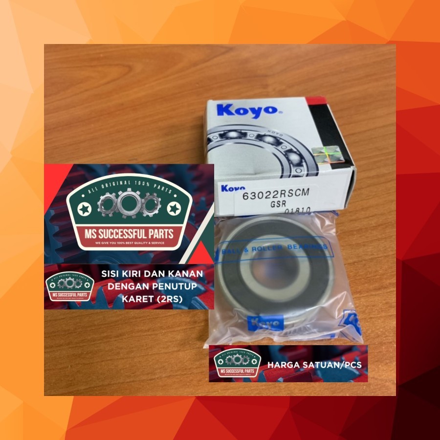 BEARING 6302 2RS KOYO ORIGINAL JAPAN