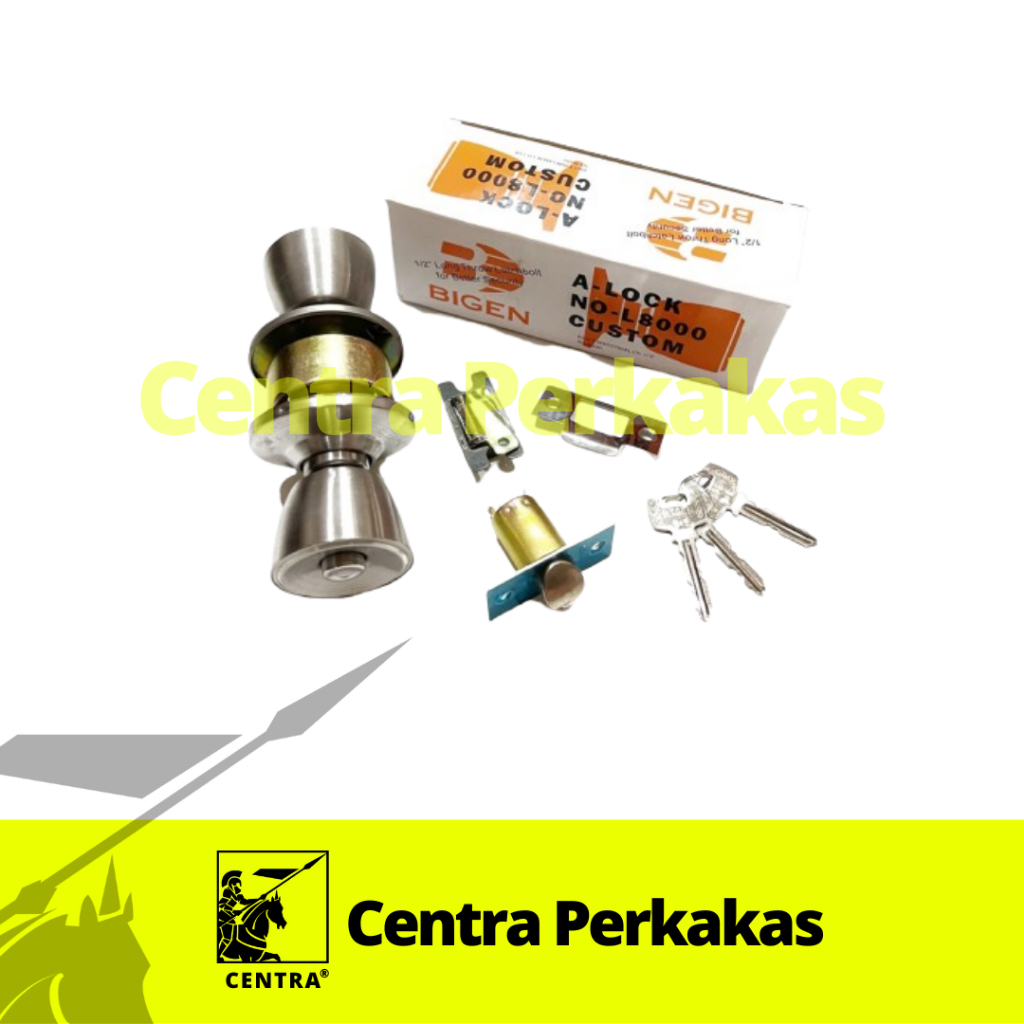 BIGEN ล็อคประตูทรงกลม Bigen ล็อคประตูห้องน้ําทรงกลม