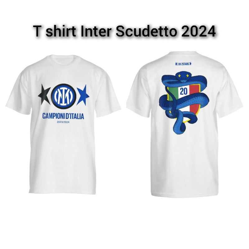 เสื้อยืดแขนยาว ลาย inter Milan Scudetto 2024 สําหรับเด็ก ไซซ์ 5XL