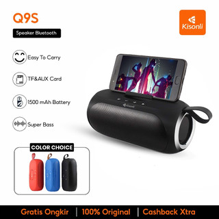 Kisonli Q9S Speaker Bluetooth Super Bass Support USB, FM Radio, AUX