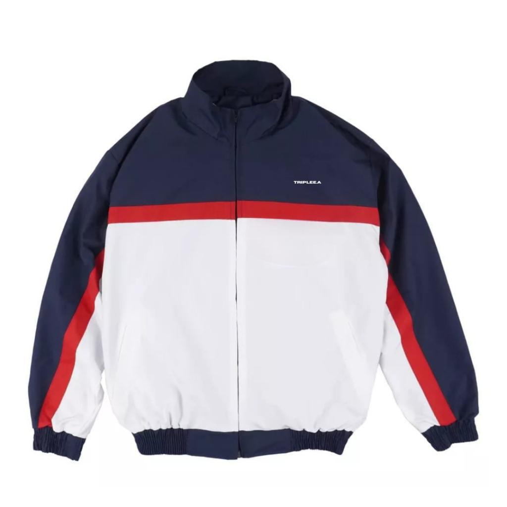 Navy White Tracktop Supporter Jacket TRACKTOP Jacket / FIREBIRD TRACKTOP Jacket / CASUAL Jacket / UL