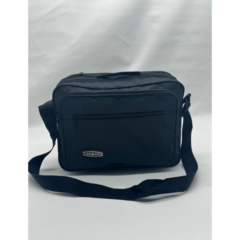Mens 2in1 Polo Black Plain Sling Bag D3 Premium Office Bag MAP Bag Laptop Sling Bag ART N5U8