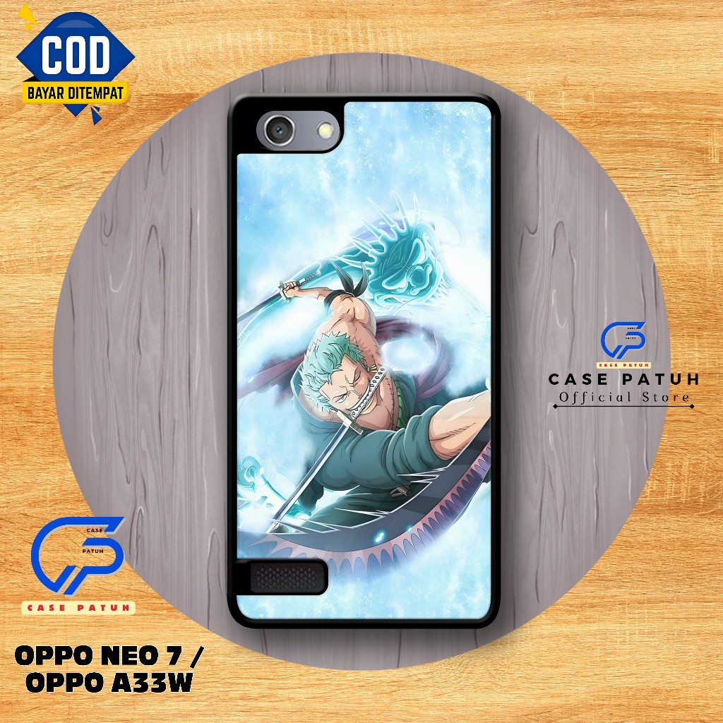 Case Obedient (CP23🏠 - เคส OPPO NEO 7/ OPPO A33W Anime Motif R.Zoro - เคสแข ็ ง HP – เคสซิลิโคน
