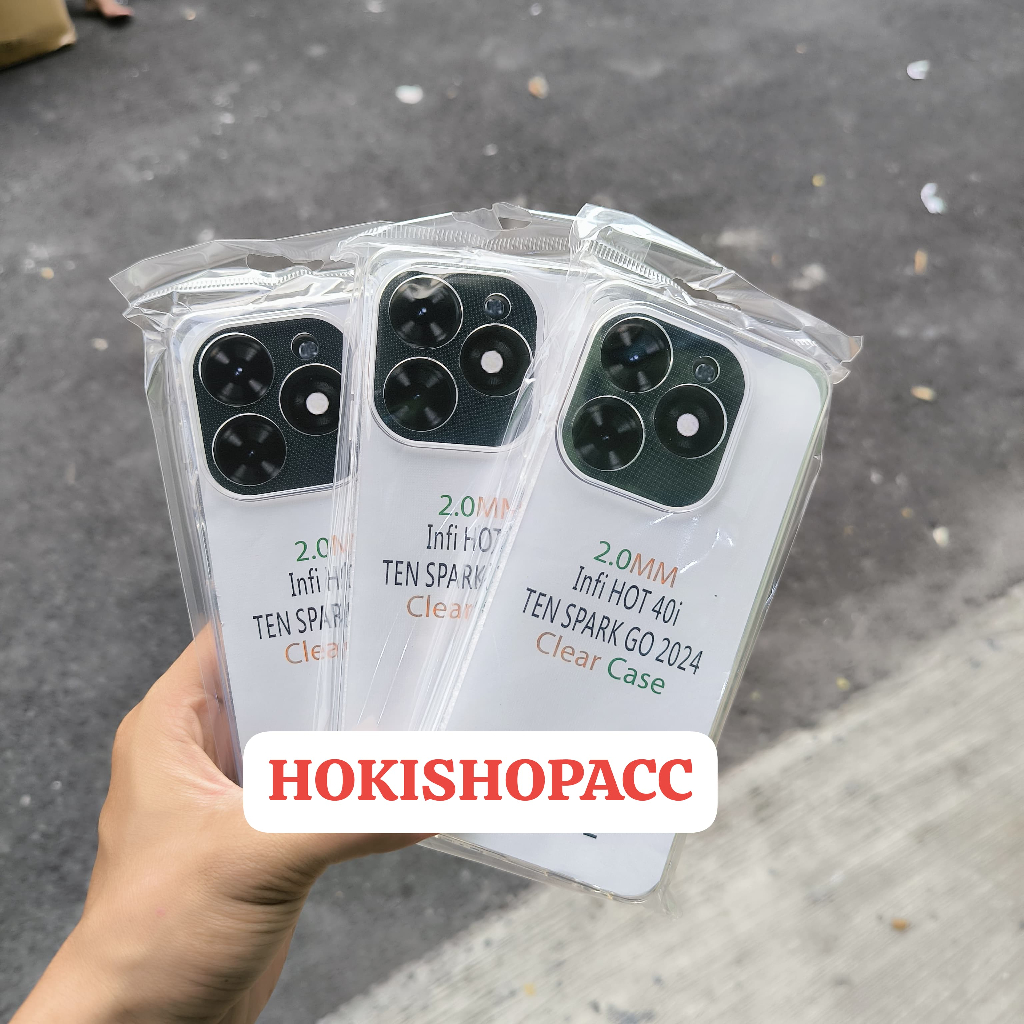 [ INFINIX HOT 40i / TECHNO SPARK GO 2024 ] เคสรังสีใส HD TPU CLEAR PROTECTIVE CASING