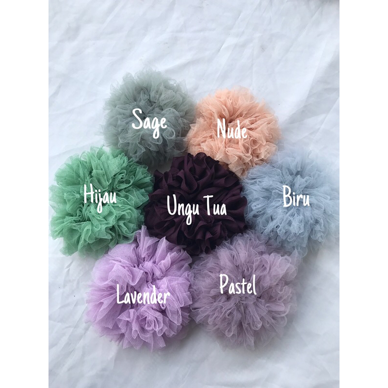 JUMBO TILE SCRUNCHIE / JUMBO TILE HIJAB BUN / JUMBO TILE HIJAB HAIR TIE