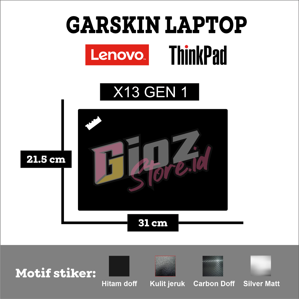 แล็ปท็อป Garskin Lenovo X390/X395/X13 GEN 1