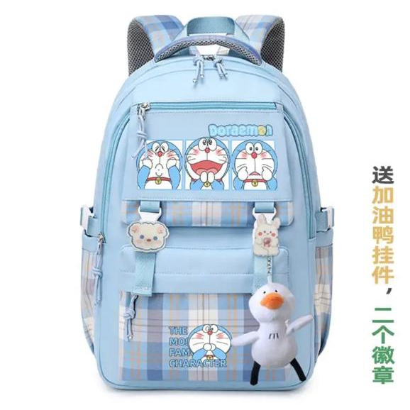 Bbs School Backpack unisex สไตล์เกาหลีล่าสุด (KUROMI) DOERAEMON 2024 ใหม่