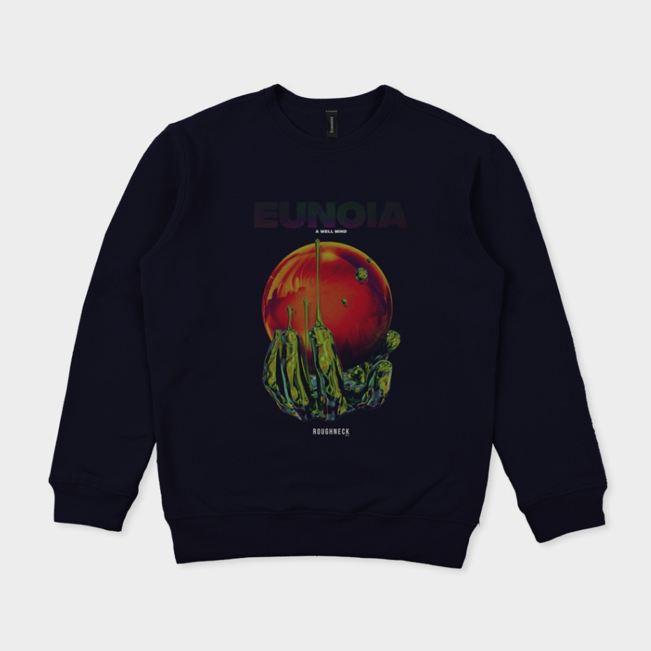 Roughneck SS498 Navy Eunoia Jacket เสื้อสเวตเตอร์คอกลม