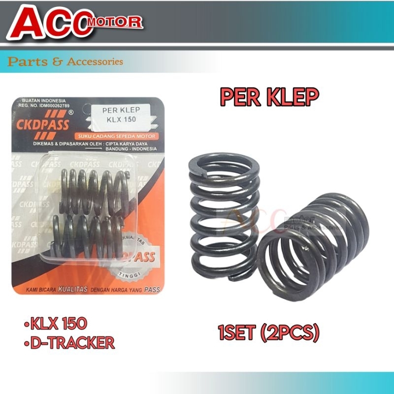 ชุดวาล์ว SPRING 2PCS KLX-150/D-TRACKER CKDPASS คุณภาพสูง