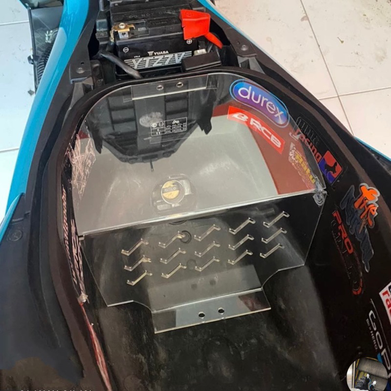 Downdraft อะคริลิคกระเป๋า Divider AEROX VARIO NMAX THROTTLE BODY Protector DOWDDRAFT VARIO 150 VARIO 125 LED Bulkhead DOWNRAFT กระเป๋าเดินทาง NMAX COVER กระเป๋าเดินทาง OLD NMAX AEROX อุปกรณ์เสริมใหม่ VARIO 125 อุปกรณ์เสริม LED
