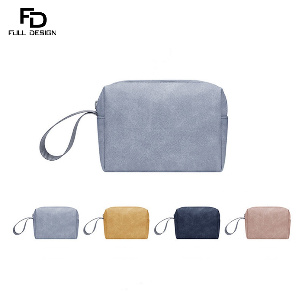 Full DESIGN Zoey กระเป๋าถือสตรีไมโครไฟเบอร์ TPU Handle Storage Pouch