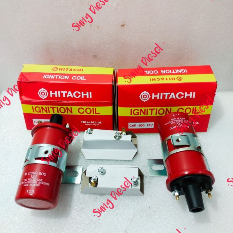 IGNITION COIL LONG COIL 12v C6R-800 UNIVERSAL