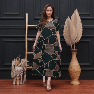 Daster Busui Kancing Depan Bahan Rayon Adem Bisa Bayar Ditempat Motif BATA