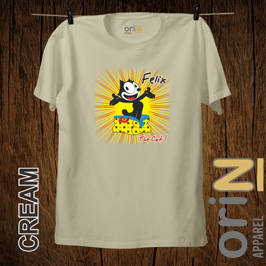 เสื้อยืด Felix The Cat Distro cotton combed 30s