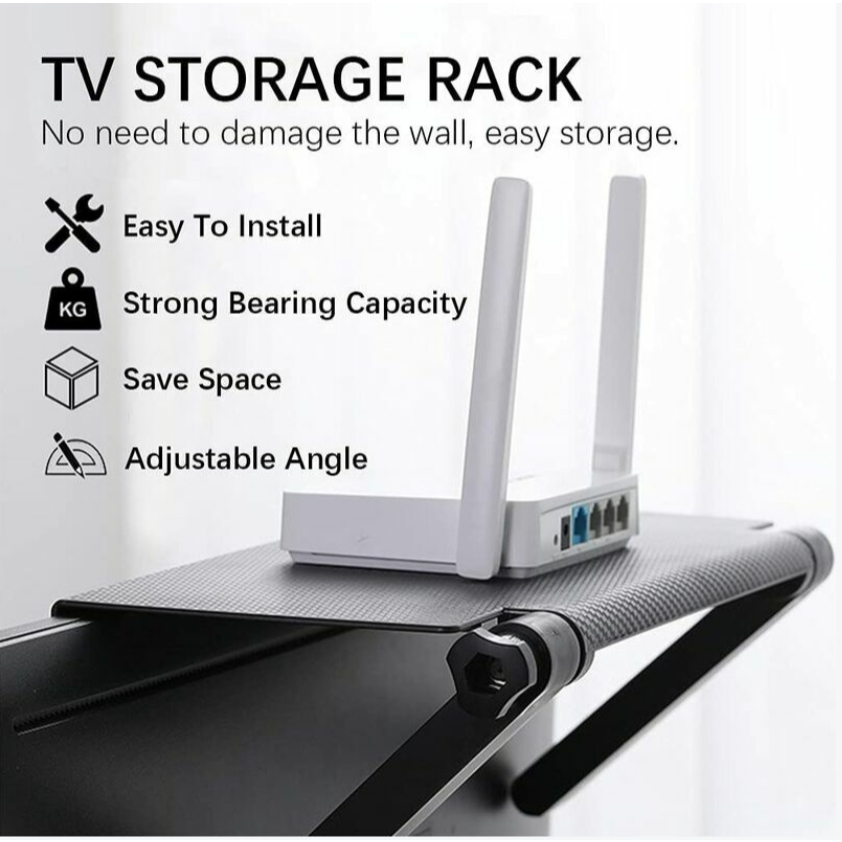 TV Monitor Top Rack wifi โมเด็ม remote stand / TV Top Shelf Display Rack