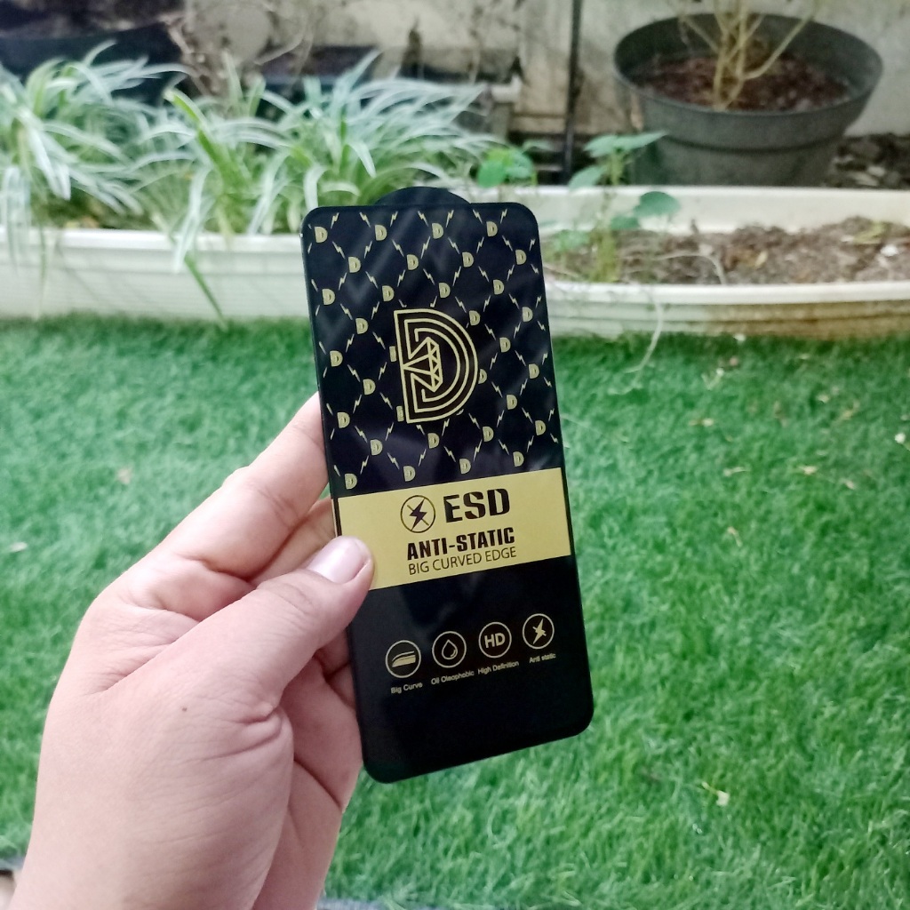 กระจกนิรภัย Infinix Hot 12 Play X6816C X6816 Tg Anti Static Full ESD Anti Scratch Glass Infinix X681