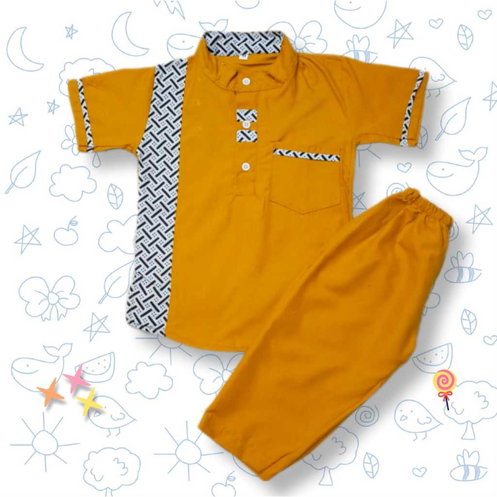 LATEST BILDRENS MUSLIM NGAJI เสื้อผ้าชุดสําหรับ BOYS อายุ 1-10 ปี