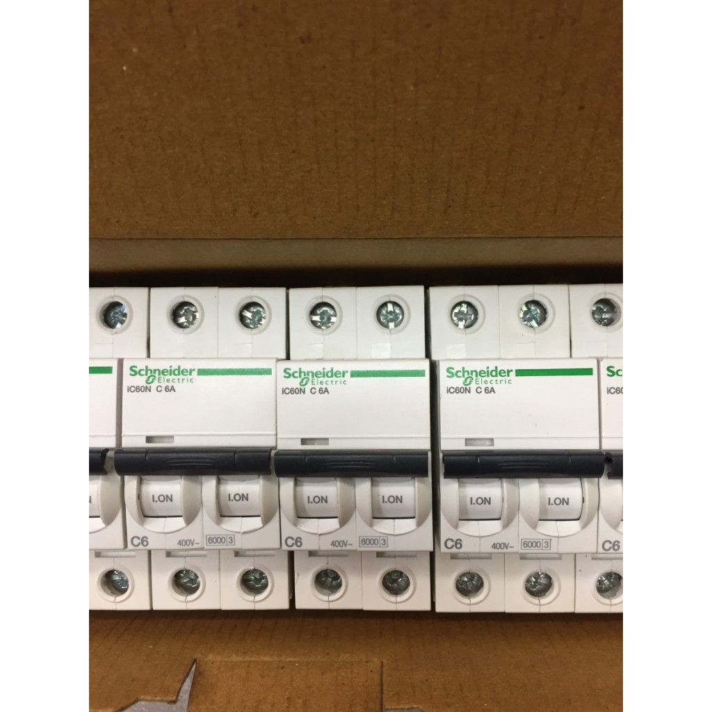 MCB SCHNEIDER IC60N 2P 6A 2phase 6kA A9F74206 MINIATURE CIRCUIT BREAKER 2 ขั้ว 2 เฟส 2 P