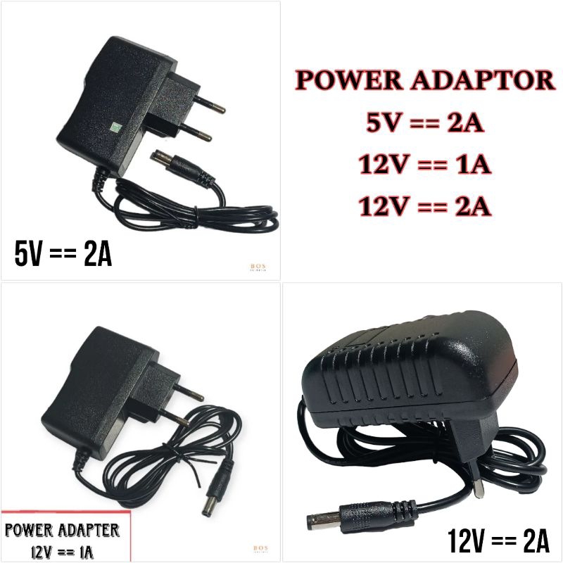 POWER ADAPTER POWER SUPPLY สําหรับ LED กล้องวงจรปิด 5V 2A 12V 1A 12V 2A