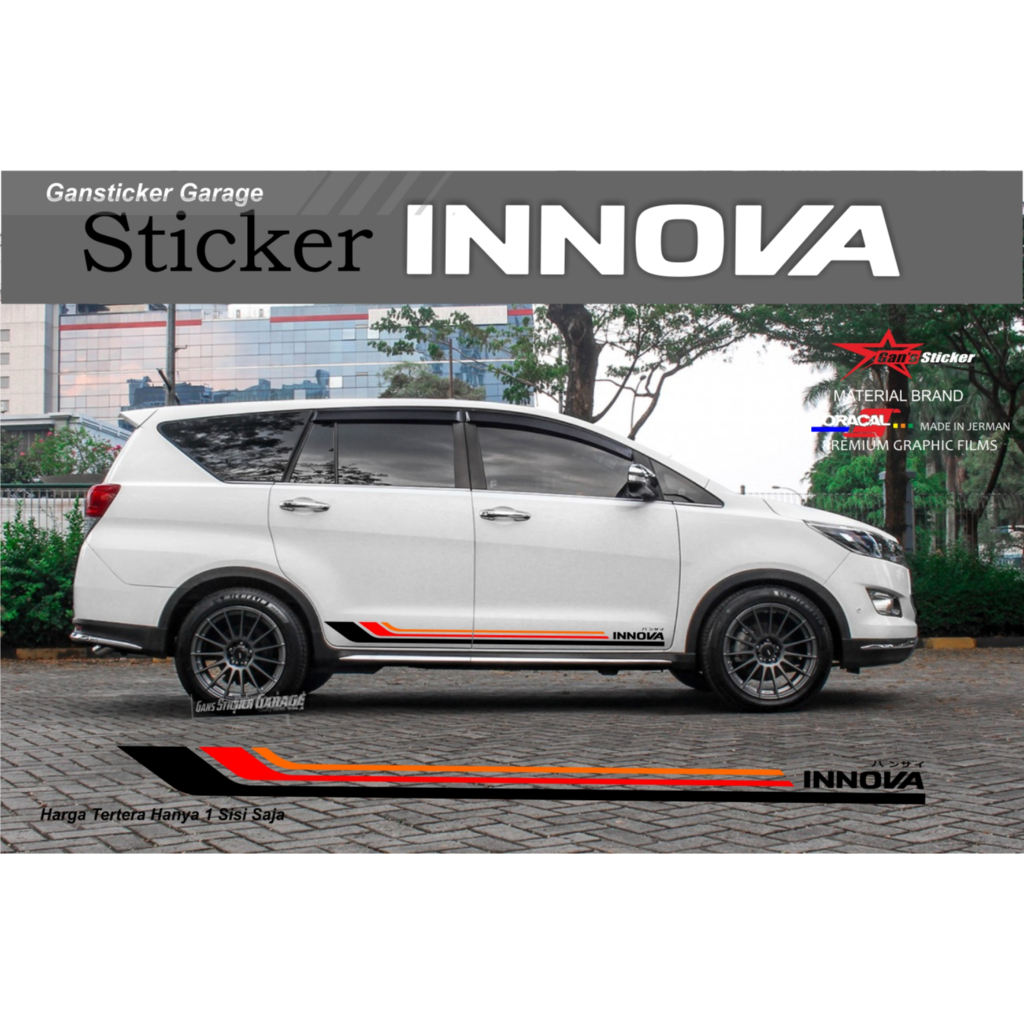 อุปกรณ์เสริมสติ๊กเกอร์ INNOVA REBORN สําหรับ TOYOTA INNOVA REBORN