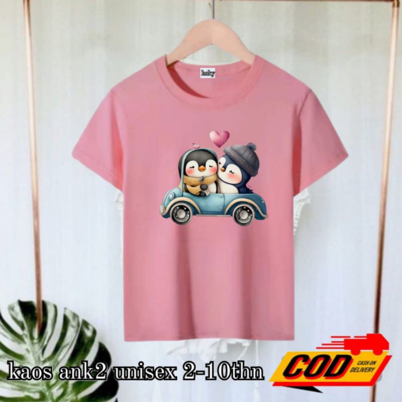 เสื้อยืดเด็ก Unisex 2-10 ปี P1NGGUIN-L0V3