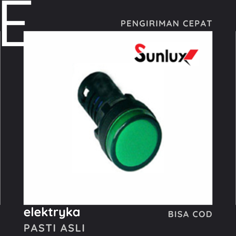 SUNLUX โคมไฟนักบิน LED 22mm 220VAC AD22-22DS