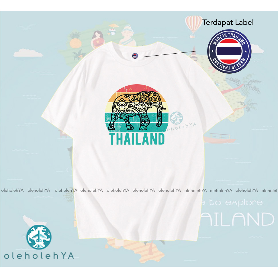 TYPE 2 THAILAND - เสื้อยืด PREMIUM BANGKOK SOUVENIR TAG LABEL MADE IN THAILAND - เสื้อผ้า SOUVENIR -