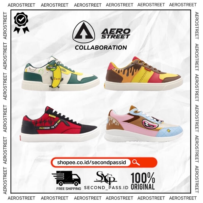 Aerostreet X SUNPRIDE / BETTER / BONCABE / MUKLAY / NANO NANO 37-44 [ ORIGINAL ] Limited Edition