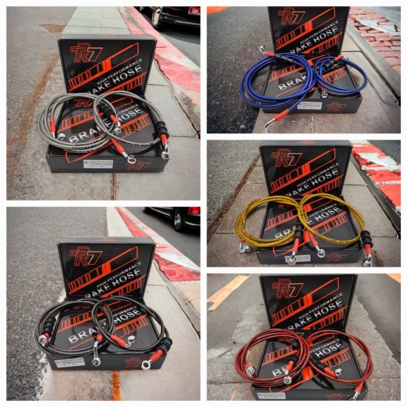 สายเบรกคาร์บอน Nmax non ABS TDR TR7 รุ่นแข่งชุดหน้าและหลังคุณภาพสูง - รูปที่ 4