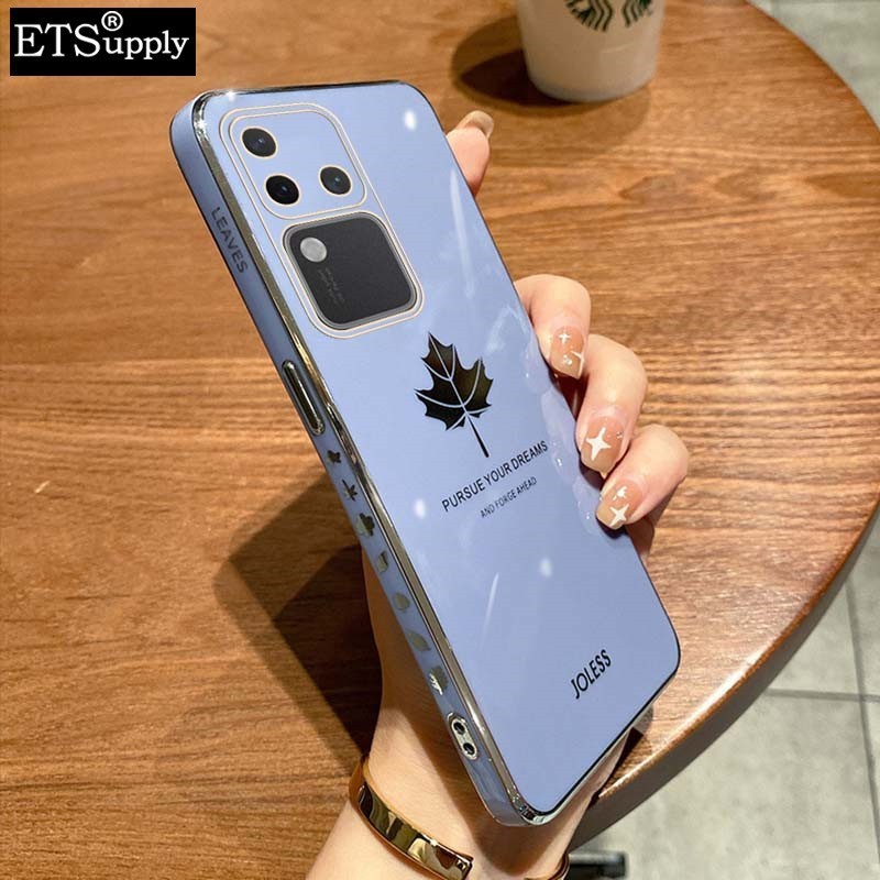 เคส Vivo V30 / V30 Pro Softcase Plating Maple ล่าสุด