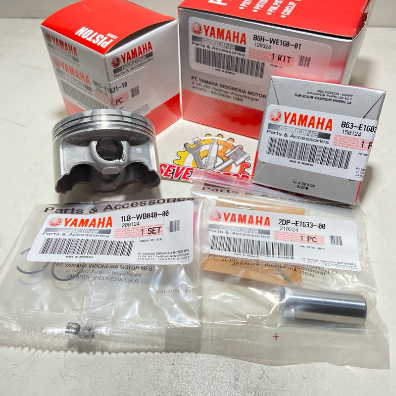 ชุดลูกสูบ B6H แพ็คเกจชุดแหวนลูกสูบ Yamaha All New NMax 155 All New Aerox 155 Original YGP