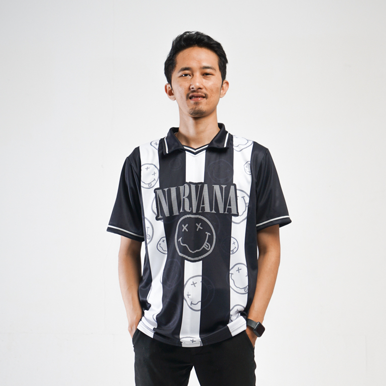 NIRVANA JERSEY // BAND JERSEY // KURT COBAIN T-SHIRT // CASUAL JERSEY // RETRO JERSEY // 0NIKU OFFIC