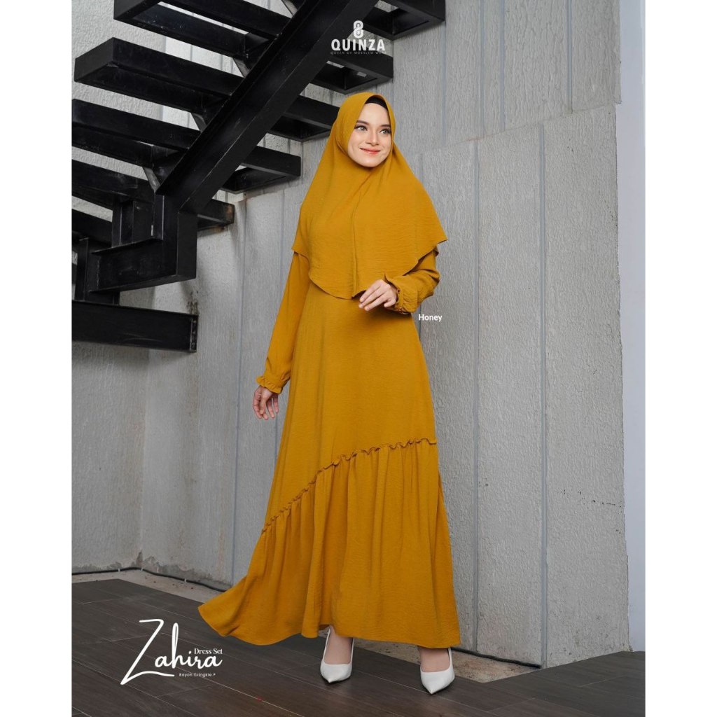 /ZAHIRA DRES SET QUINZA//QUINZA/LATEST DRESS SET///CURENT DRESS SET///CUTE DRESS SET ชุด///ชุดปฏิบัต