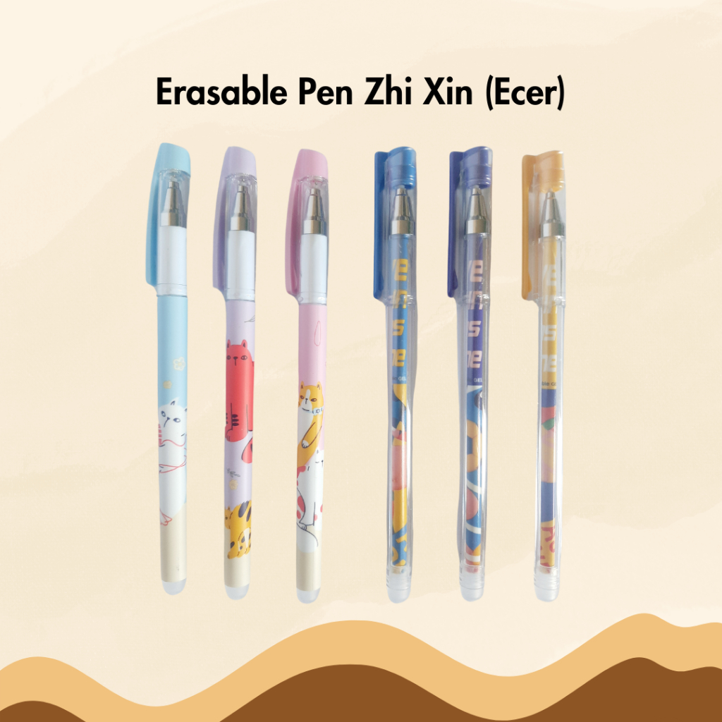 ปากกาลบได้ Zhi Xin G-303ER G-304ER 0.5 มม.ต่อชิ้นปากกาลูกลื่นเดี่ยวปากกาลบได้