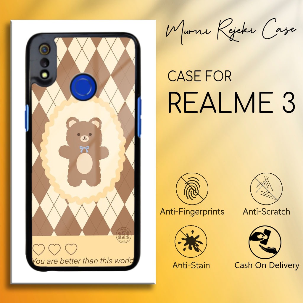 เคส Realme 3 ล ่ าสุด - เคส Realme 3 - น ่ ารัก 04 Motif - เคสแข ็ งระดับพรีเมียมเคลือบเงา - เคสนิ ่ ม Pure Fortune Realme Hp