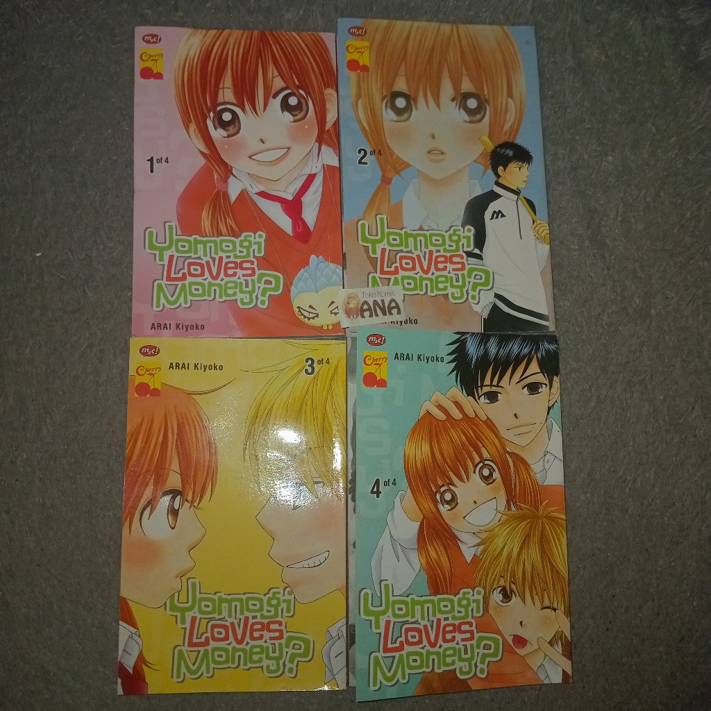 ชุดการ์ตูน Yomogi Loves Money 1-4 Complete (Arai Kiyoko)