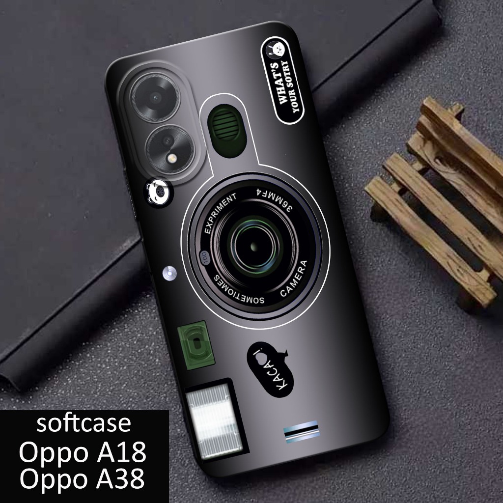 เคส HP Oppo A18 - Softcase procamera - Oppo A38 - Caseehp - เคส Oppo A18 - เคสโทรศัพท์ Oppo A38 - เค