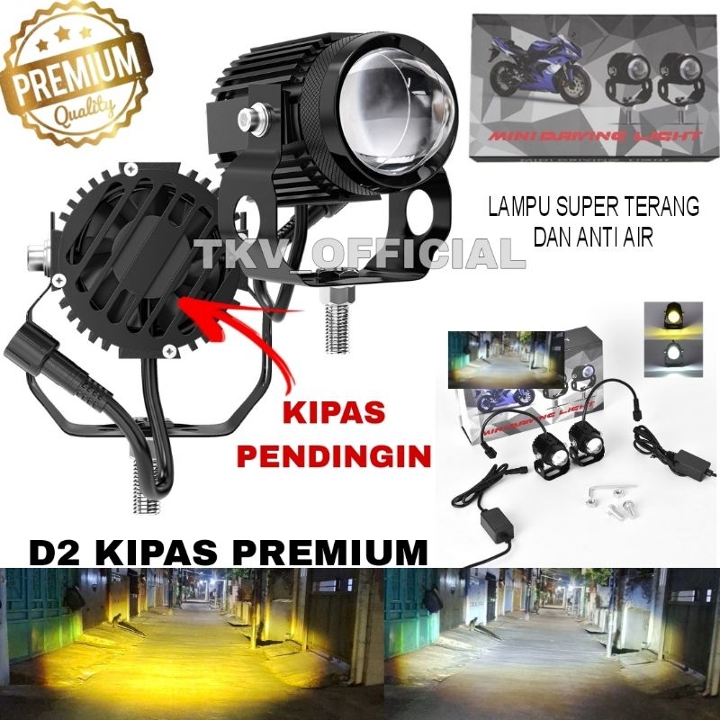 D2 PREMIUM LED LAMP SUPER BRIGHT LASER FAN / D2 PREMIUM FAN LASER CAR SPOTLIGHT / D2 PREMIUM FAN MOT