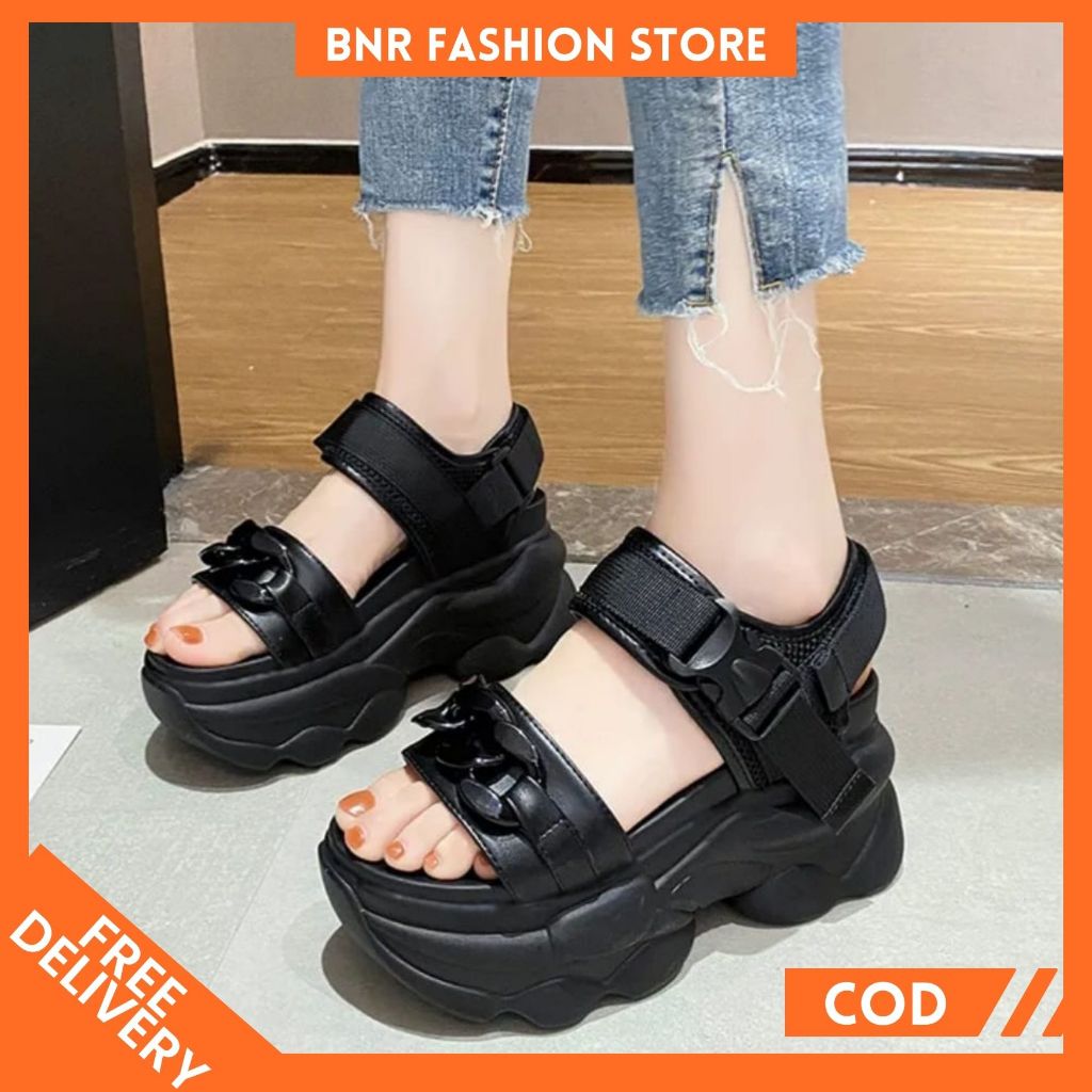 BFS - รองเท้าแตะส้นเตารีดสตรี Srp Combine Chain AP 17