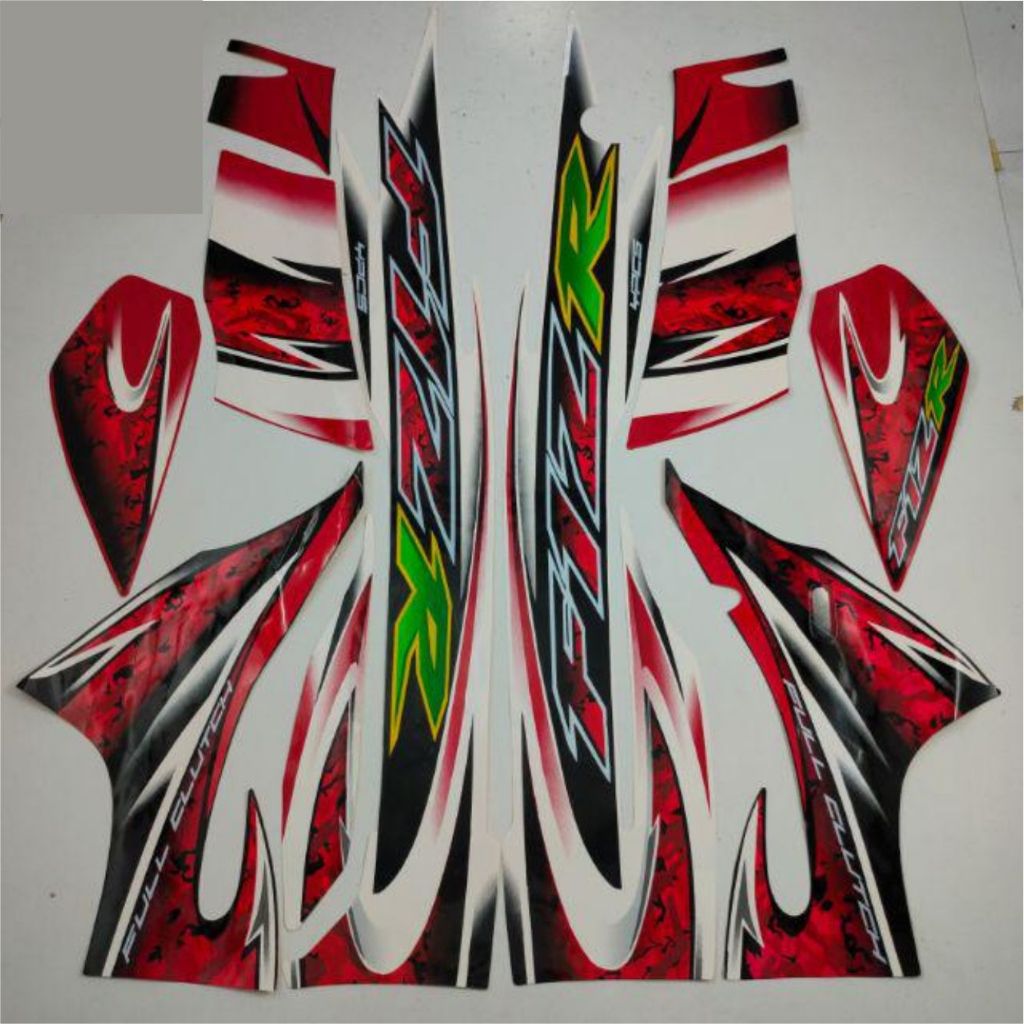 MERAH สติ๊กเกอร์ Striping fiz fizr F1Zr f1z fiz r สีขาว แดง 2005