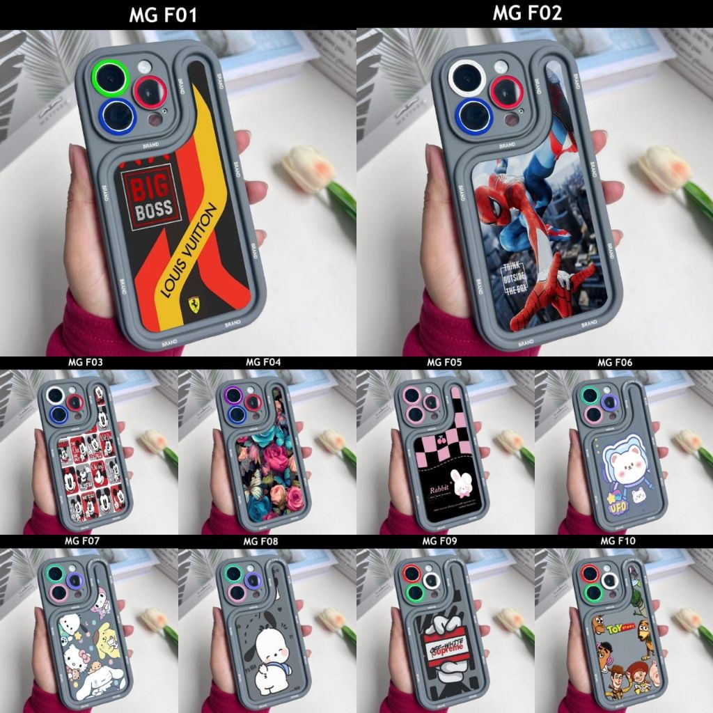 OPPO A16K/A16E/A15/ A12/A7 2018/A5/A9 2020/A3S/A5S/A11K/A1K/F11 CASE MOTIF CODE MG F01-F10 GM ACC