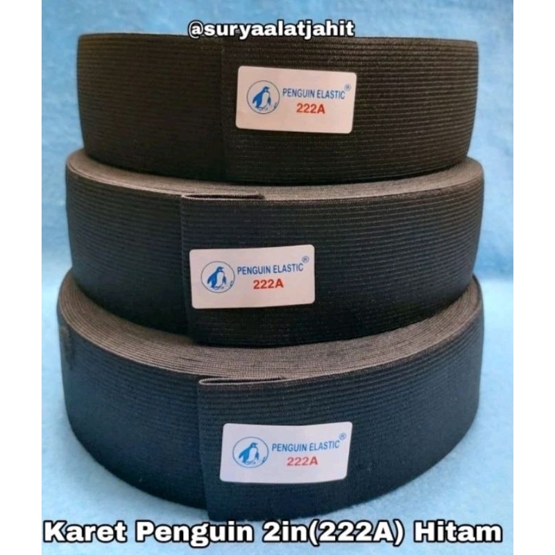 ยางเพนกวิน (222A) 2in/4.9cm สีดํา 1pcs = Rp.66,800| 28y