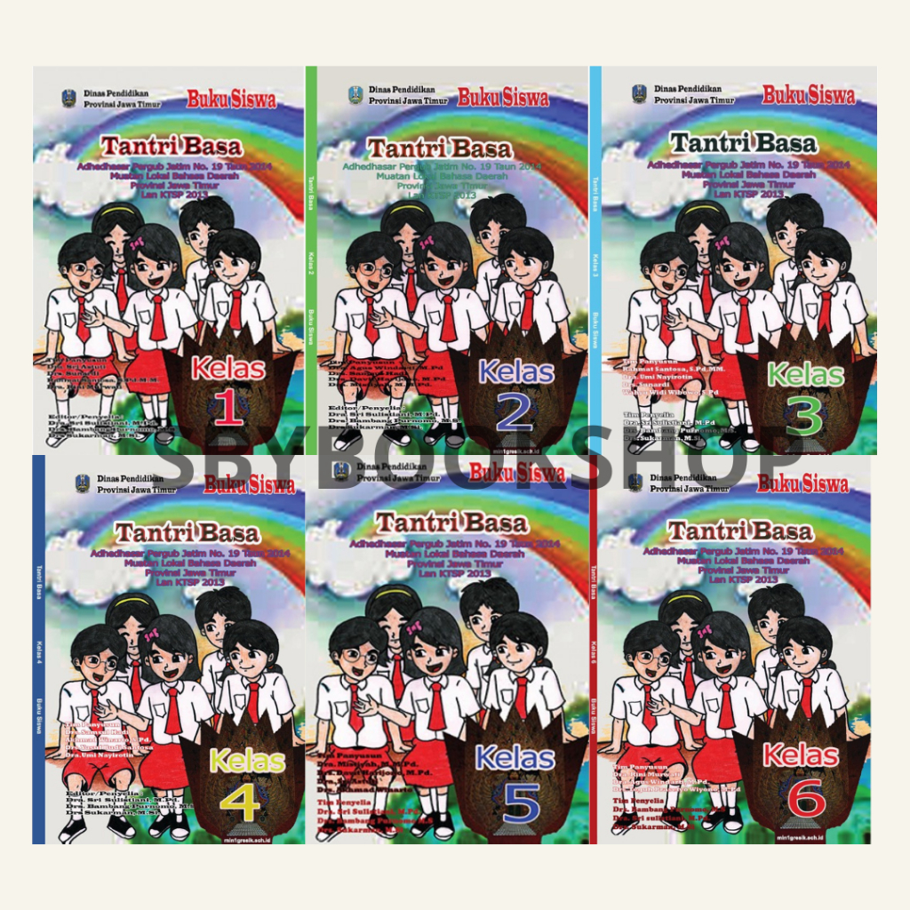 หนังสือแพ็คเกจภาษาชวา LOKAL Tantri / Ajeg / Lestari / Ngleluri Basa Jawa SD MI Class 1 2 3 4 5 6 - โ