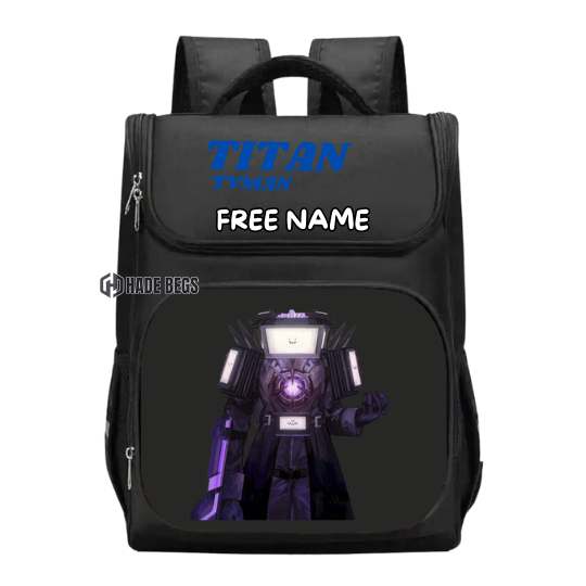 ใหม่ล่าสุด CHILDRENS SCHOOL BAG CHILDRENS BACKPACK TITAN TVMAN MOTIF ใหม่ UPGRADE SKIBIDI TOILET