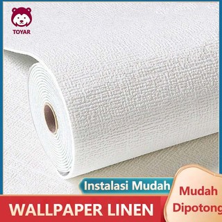 Wallpaper Linen Roll  280cm*50cm*2mm Wallpaper Dinding  stiker Dekorasi Kamar  Sticker dinding wallfoam termurah size